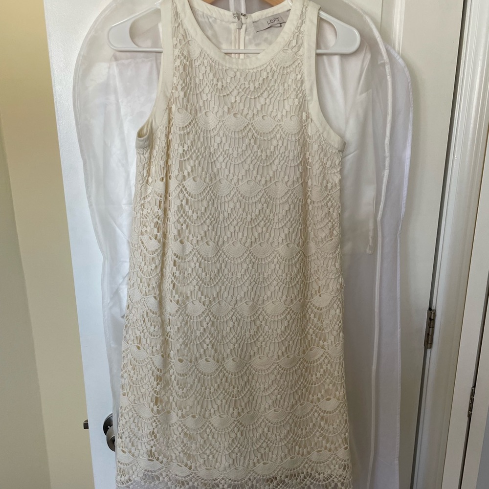Cream Lace Loft Dress